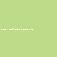 Gutes Wolle-Portemonnaie