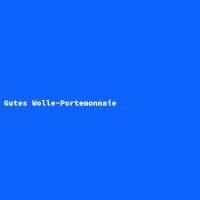 Gutes Wolle-Portemonnaie