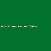 Unterhaltsame Kunststoff-Decke