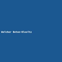 Weicher Beton-Klositz