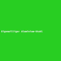 Eigenwilliger Aluminium-Stuhl