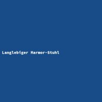 Langlebiger Marmor-Stuhl