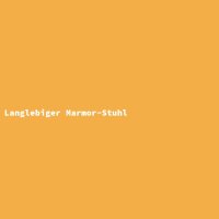 Langlebiger Marmor-Stuhl