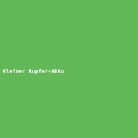 Kleiner Kupfer-Akku