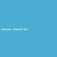 Schicker Plastik-Hut