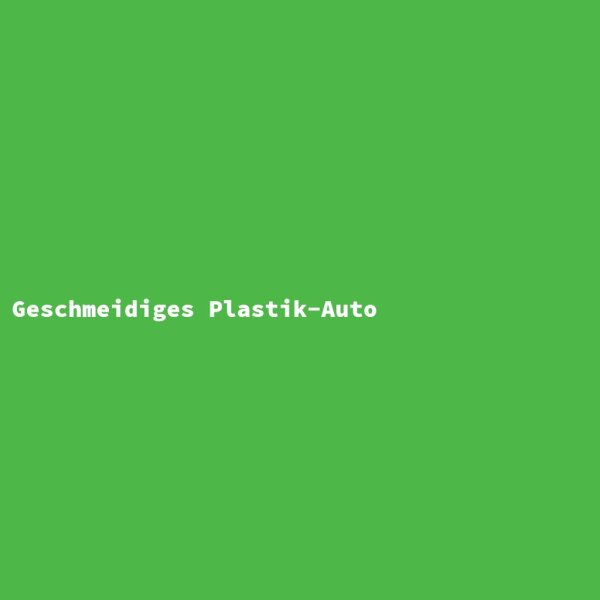 Geschmeidiges Plastik-Auto