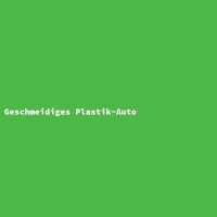 Geschmeidiges Plastik-Auto