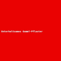 Unterhaltsames Gummi-Pflaster