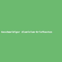 Geschmeidiger Aluminium-Briefkasten