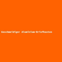 Geschmeidiger Aluminium-Briefkasten