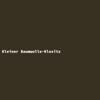 Kleiner Baumwolle-Klositz