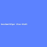 Geschmeidiger Glas-Stuhl