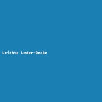 Leichte Leder-Decke