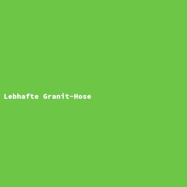 Lebhafte Granit-Hose