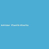 Schicker Plastik-Klositz