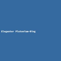 Eleganter Plutonium-Ring