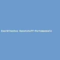 Exorbitantes Kunststoff-Portemonnaie
