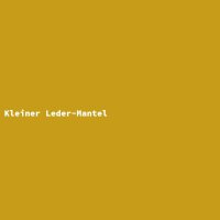 Kleiner Leder-Mantel