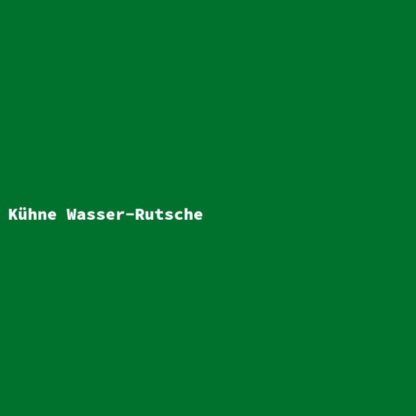 K&uuml;hne Wasser-Rutsche