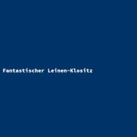 Fantastischer Leinen-Klositz