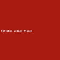 Schickes Leinen-Kissen