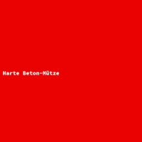 Harte Beton-M&uuml;tze