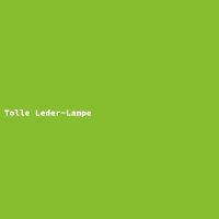 Tolle Leder-Lampe