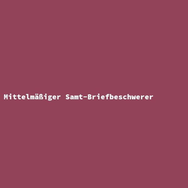 Mittelm&auml;&szlig;iger Samt-Briefbeschwerer