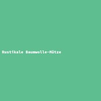 Rustikale Baumwolle-M&uuml;tze