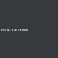 Wertige Wolle-Schuhe