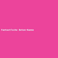 Fantastische Beton-Kanne