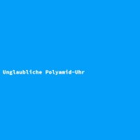 Unglaubliche Polyamid-Uhr