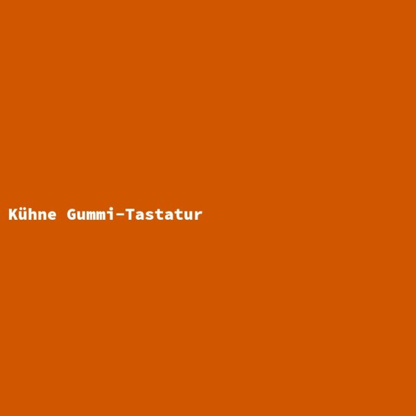 K&uuml;hne Gummi-Tastatur