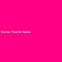 Kleine Plastik-Kanne