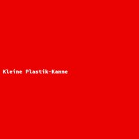 Kleine Plastik-Kanne