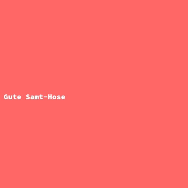 Gute Samt-Hose