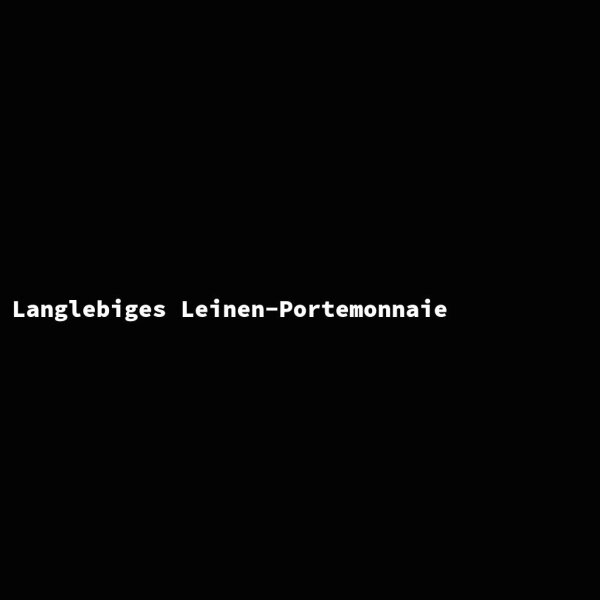 Langlebiges Leinen-Portemonnaie
