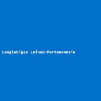 Langlebiges Leinen-Portemonnaie