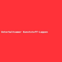 Unterhaltsamer Kunststoff-Lappen
