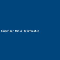 Klebriger Wolle-Briefkasten