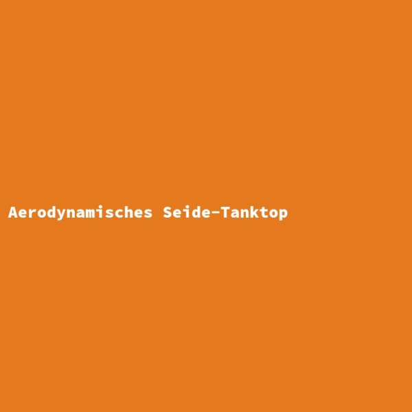 Aerodynamisches Seide-Tanktop