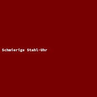 Schmierige Stahl-Uhr