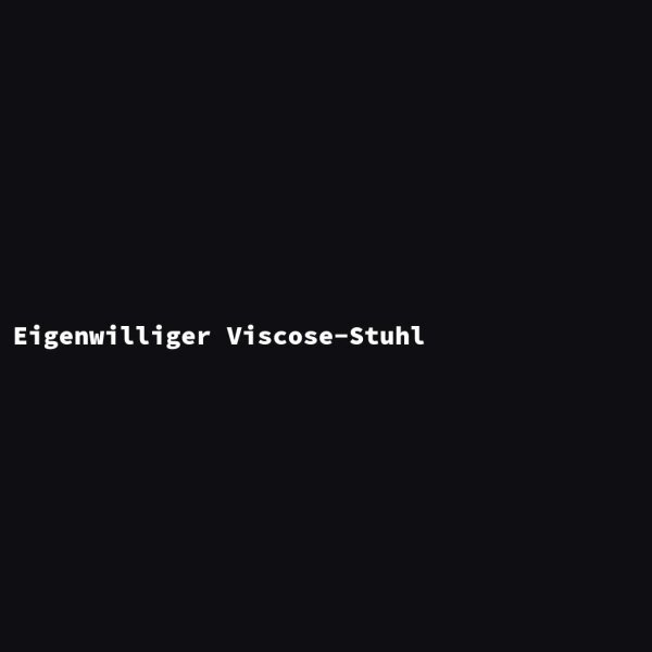 Eigenwilliger Viscose-Stuhl